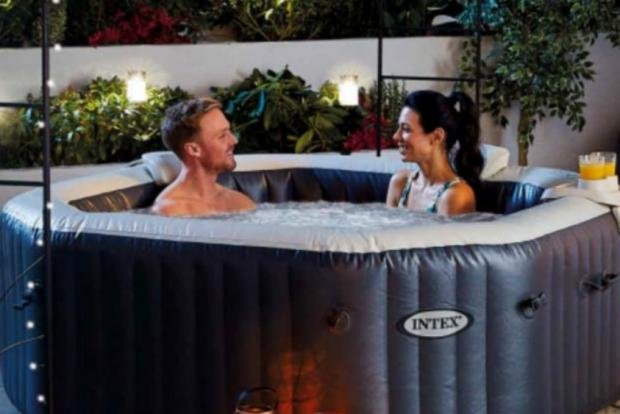 Times series: Intex inflatable hot tub for 4 people.  1 credit