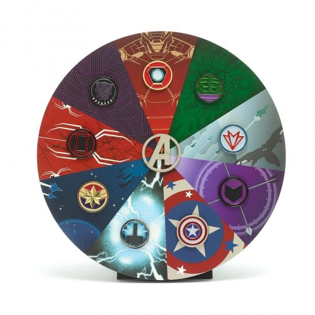 Times Series: Avengers pin set.  (ShopDisney)
