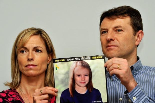 Times Series: Parents Kate and Gerry McCann, pictured.  Photo via PA.