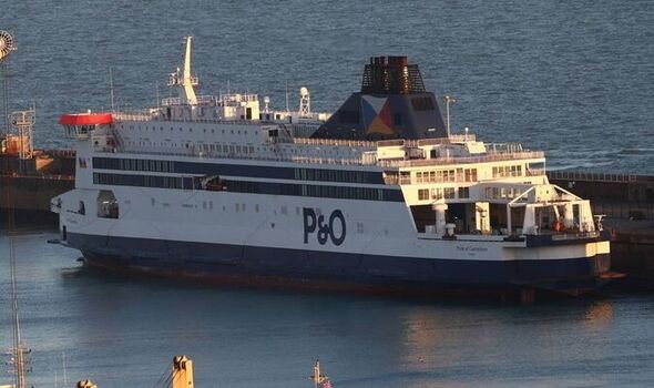 P&O ferries à Douvres alors que les protestations faisaient rage