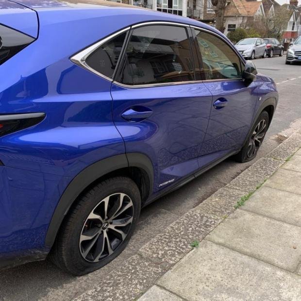The Argus: The Lexus NX 300h which was found with its deflated tires on March 16