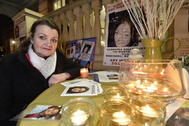 The Argus: Andrea Gharsallah at a previous wake for her daughter