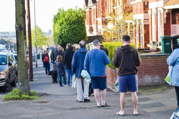 The Argus: the queue to Ditchling Road