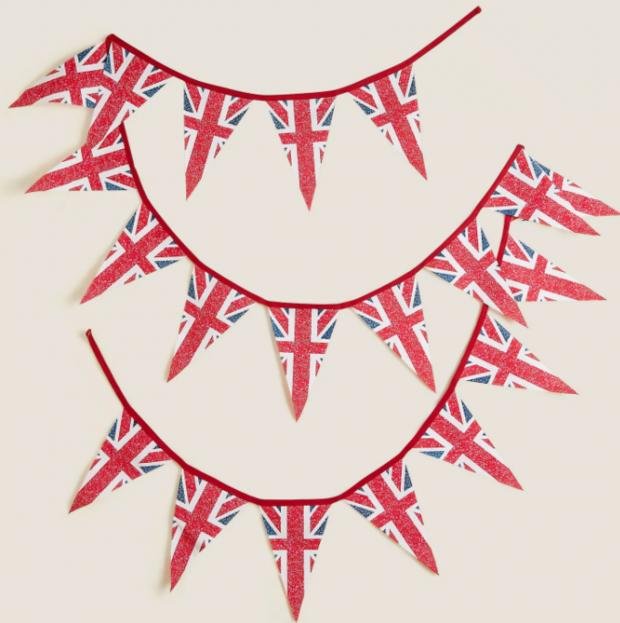 Times Series: Union Jack Bunting.  (Mark and Spencer)