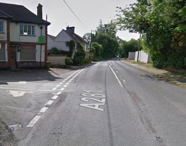 The Argus: the road is closed two miles north at the junction of Pound Lane leading to the A281