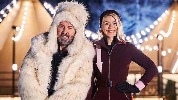 Times Series: Freeze The Fear presenters Lee Mack and Holly Willoughby (BBC)