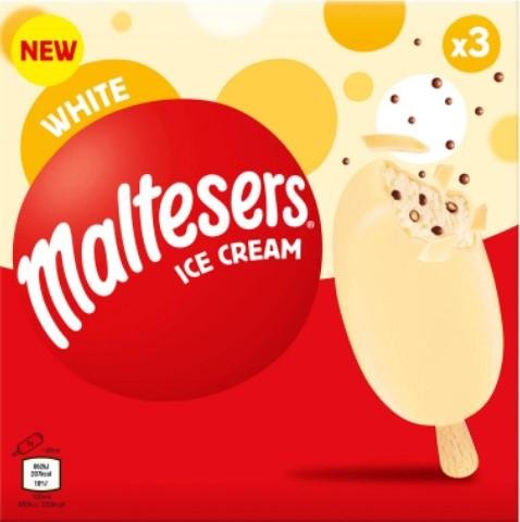 Times Series: White Malteser Ice Cream.  Credit: Iceland