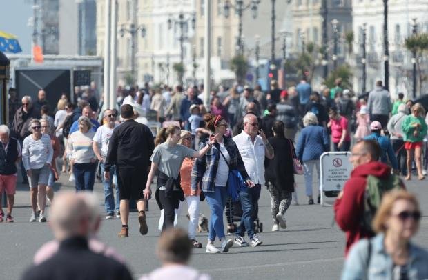 The Argus: Lively Worthing Waterfront on Bank Holidays
