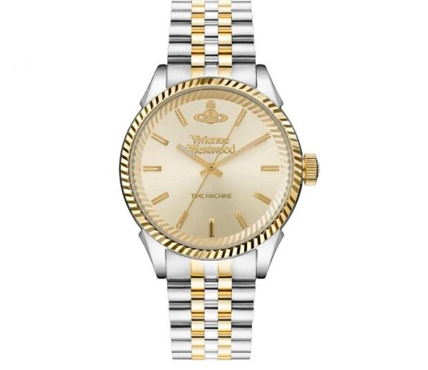 Times Series: Vivienne Westwood Seymour Steel and Gold Plated Men's Watch. 1 credit