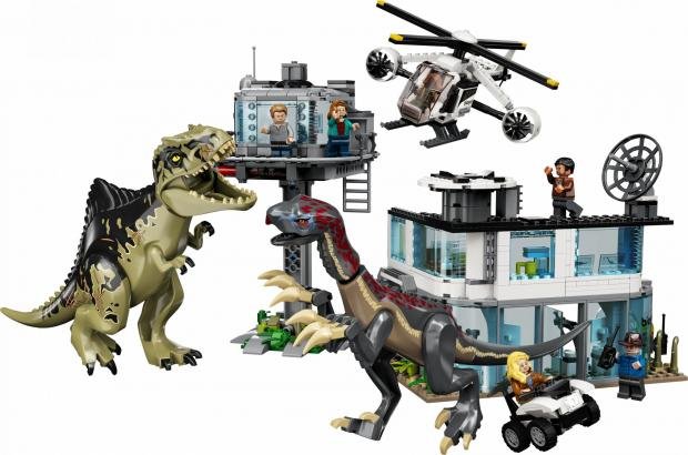 Times Series: LEGO® Giganotosaurus & Therizinosaurus Attack.  Credit: LEGO