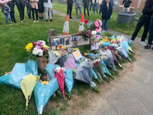L'Argus: Flowers and tributes in memory of Arthur Holscher-Ermert at Peacehaven