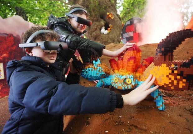 Times Series: Lucca and Sonny use the eSight glasses as they explore the Magical Forest (LEGOLAND Windsor)