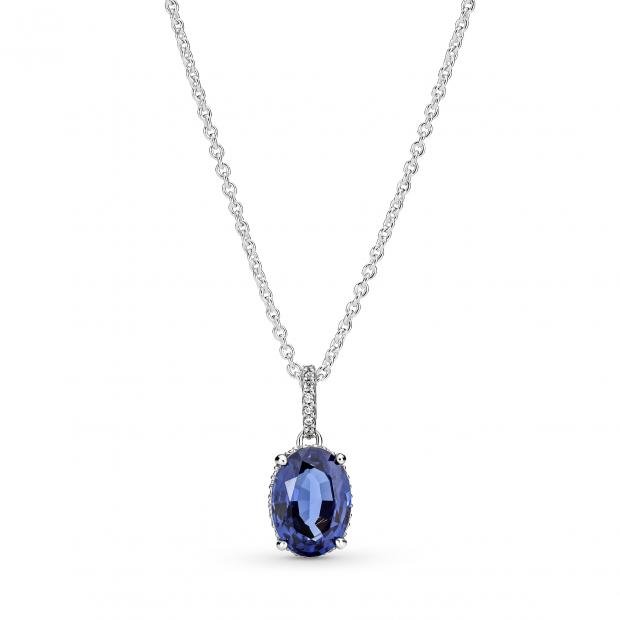 Times Series: Halo pendant necklace with shimmering statement.  1 credit