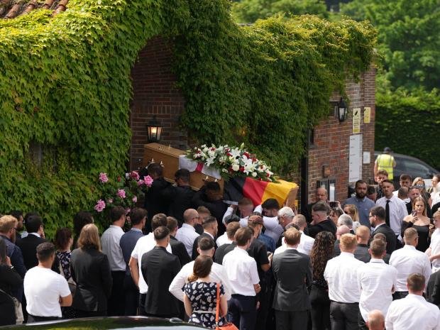 The Argus: Arthur's friends and family take his coffin to the crematorium