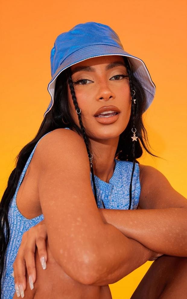 The Argus: PrettyLittleThing Metallic Blue Bucket Hat (PrettyLittleThing)