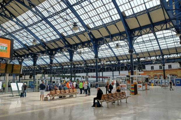 The Argus: Brighton station saw few passengers coming through its doors this morning