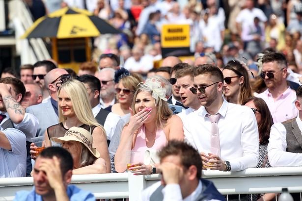 Crowds enjoying a packed Northumberland Plate Day 2019