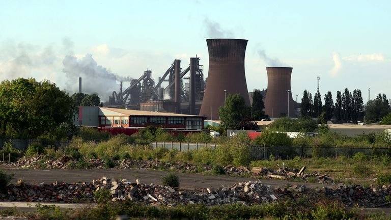 FILE PHOTO: A general view shows the British Steel works in Scunthorpe, Britain, May 21, 2019. REUTERS/Scott Heppell/File Photo
